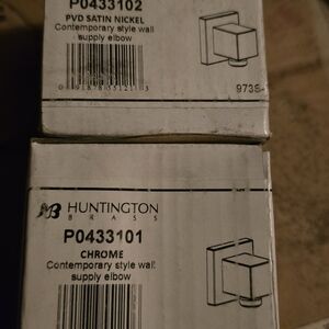 Chrome Contemporary Wall Supply Elbow